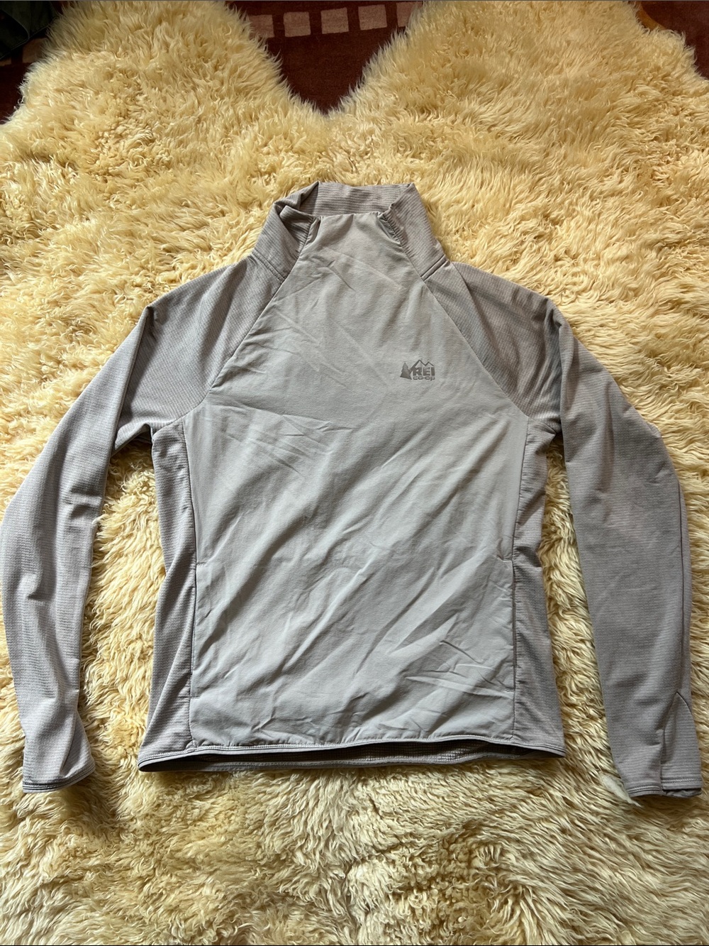 REI Light Gray Insulated Pullover